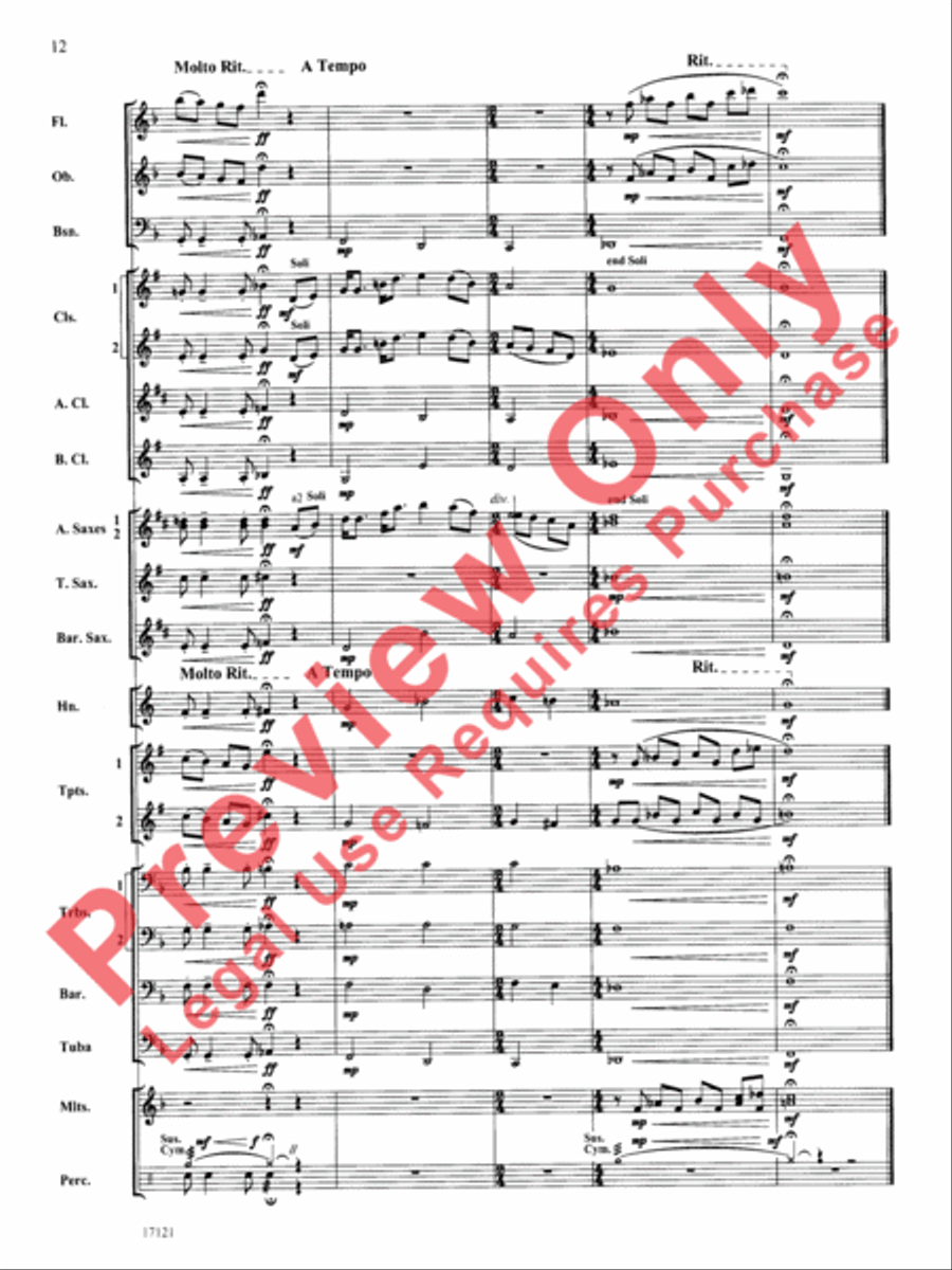 Loch Lomond Concert Band scores gallery preview page 13