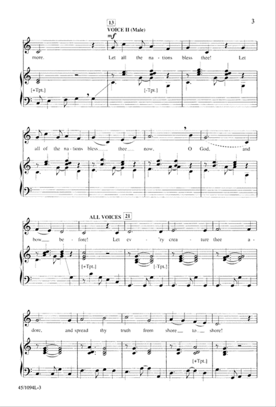 10 Anthems for about 10 Singers Unison Choir scores gallery preview page 4