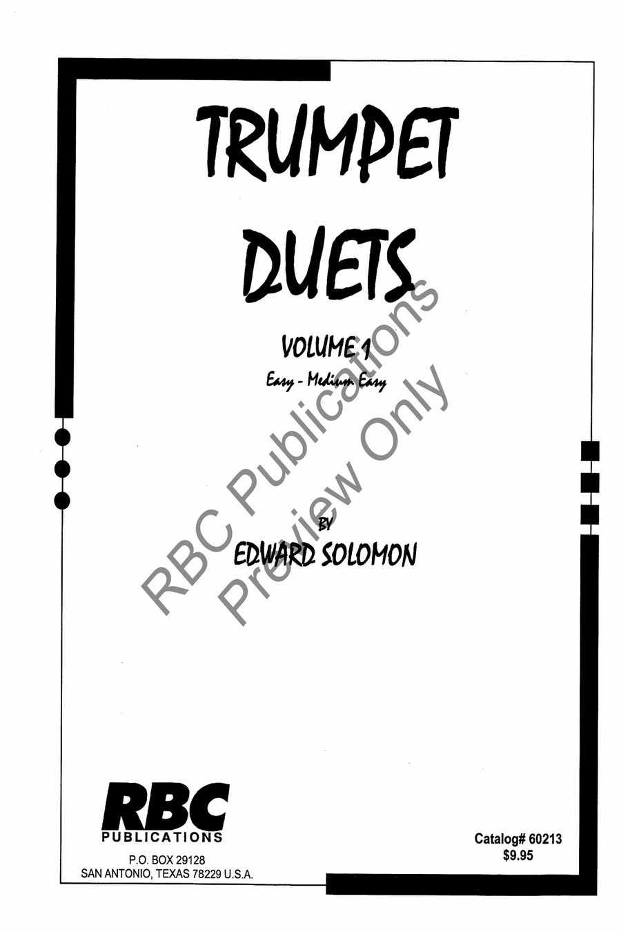 Trumpet Duets Vol. 1 Brass Duet scores gallery preview page 2