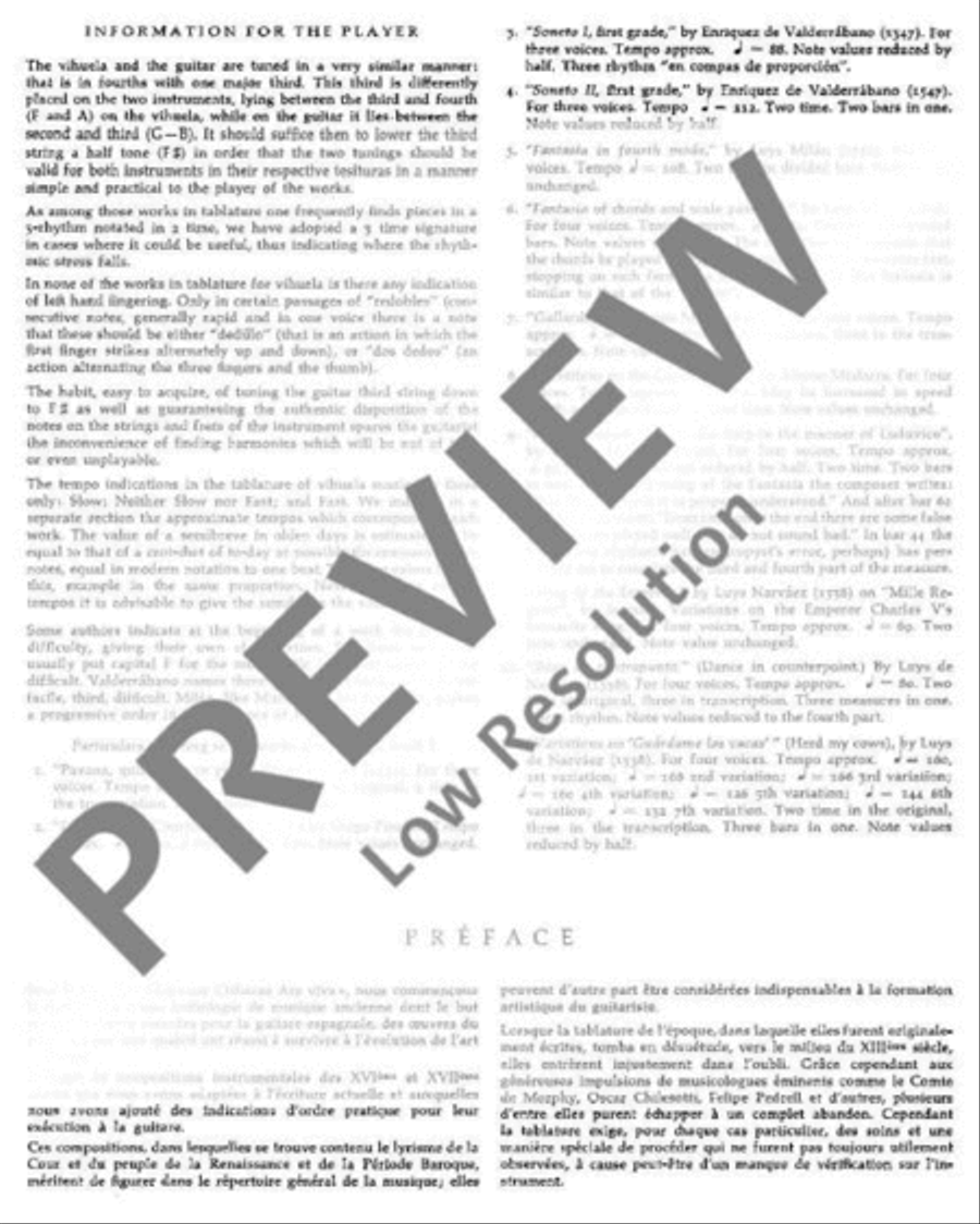 Hispanae Citharae Ars Viva Guitar scores gallery preview page 6