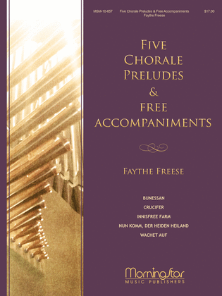 Book cover for Five Chorale Preludes & Free Hymn Accompaniments