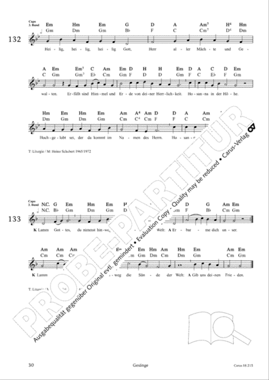 Gitarrenbuch zum Gotteslob Guitar scores gallery preview page 29