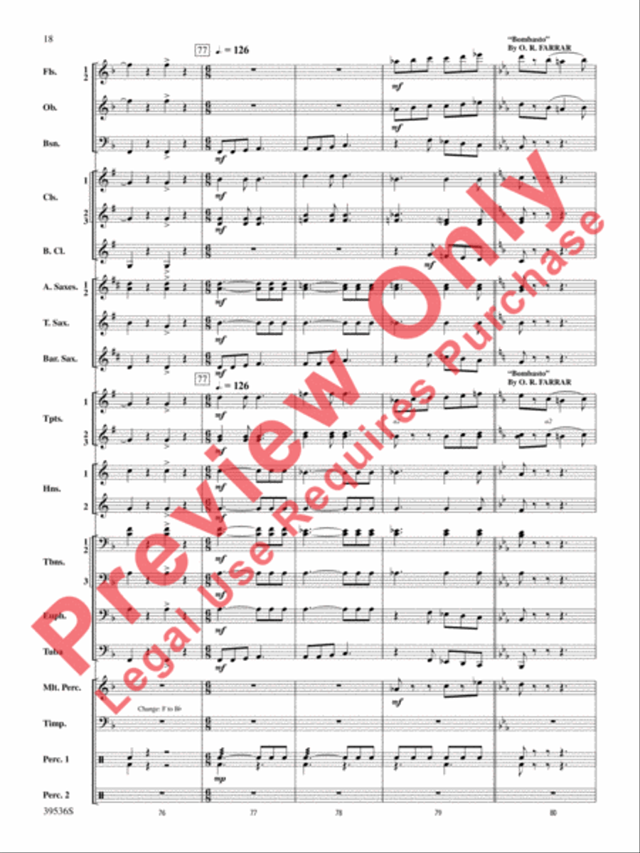 Screamers! Screamers! Concert Band scores gallery preview page 19