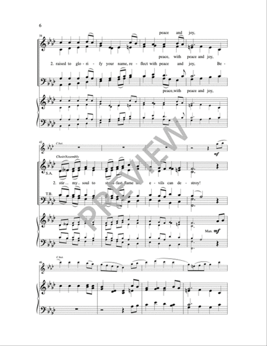 For You I Long 4-Part scores gallery preview page 8