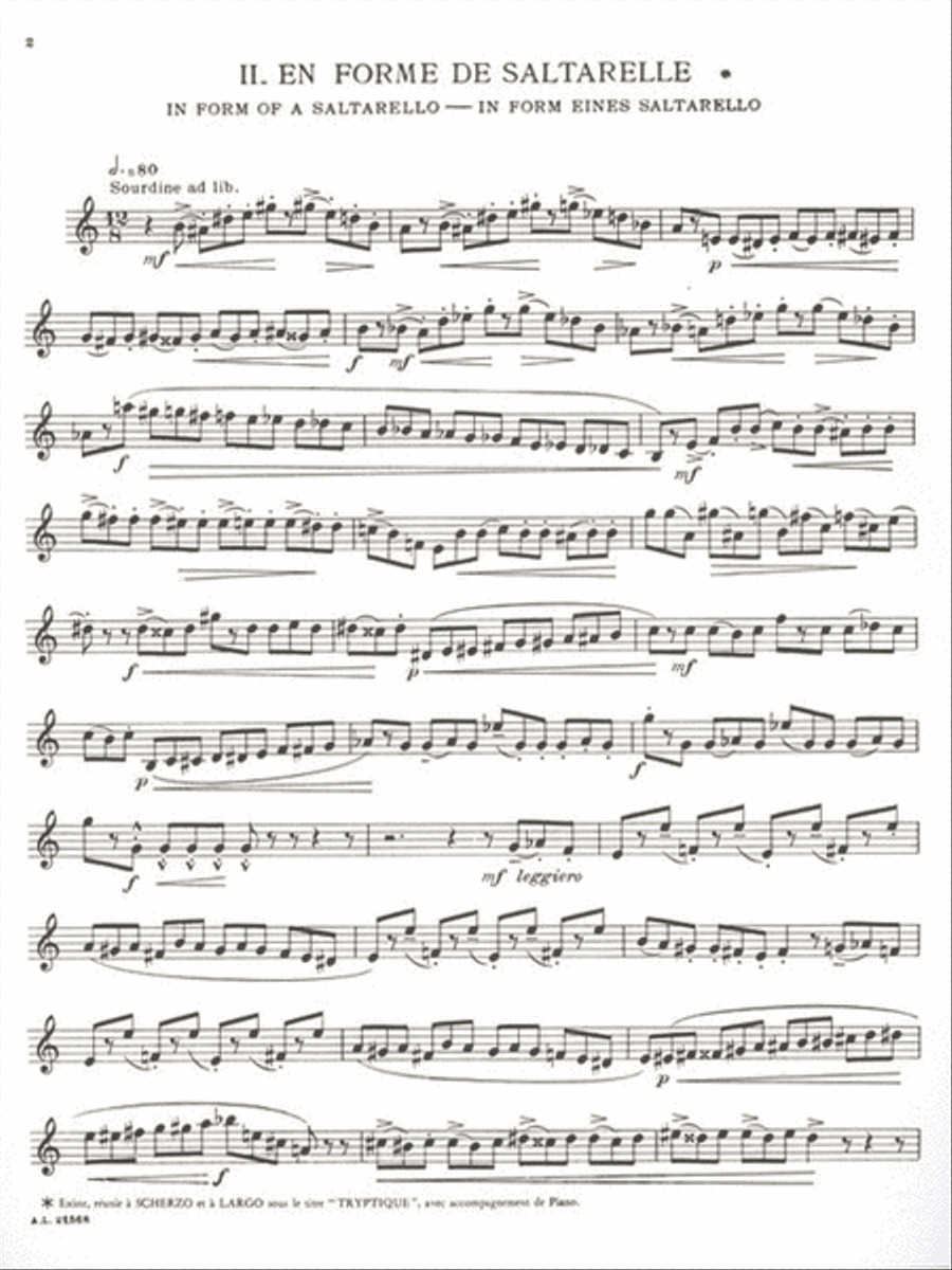 Six Etudes Pour Trompette (trumpet) Trumpet Solo scores gallery preview page 2