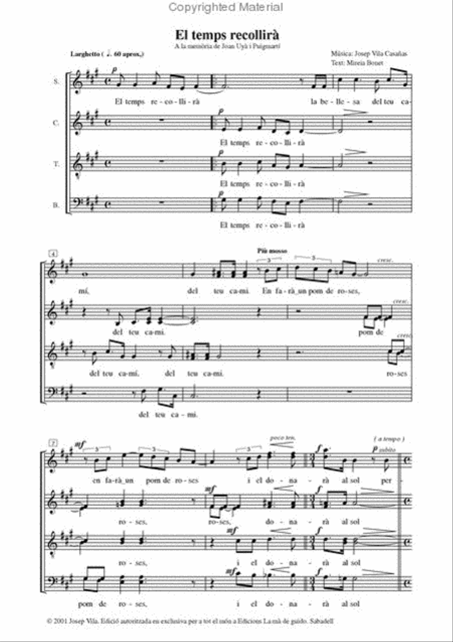 El temps... / M'enpaiten aixo si. Divisi scores gallery preview page 2