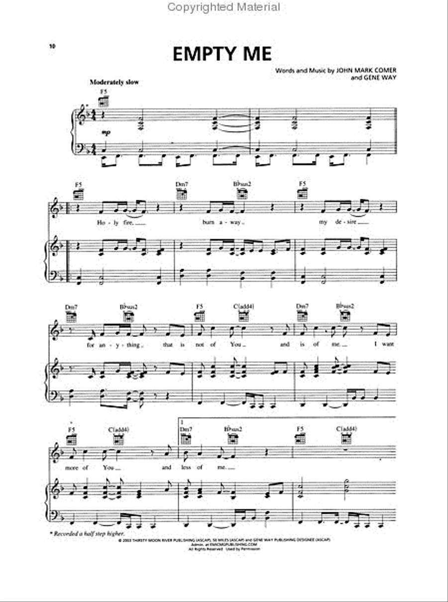 The Jeremy Camp Collection Piano, Vocal, Guitar scores gallery preview page 3