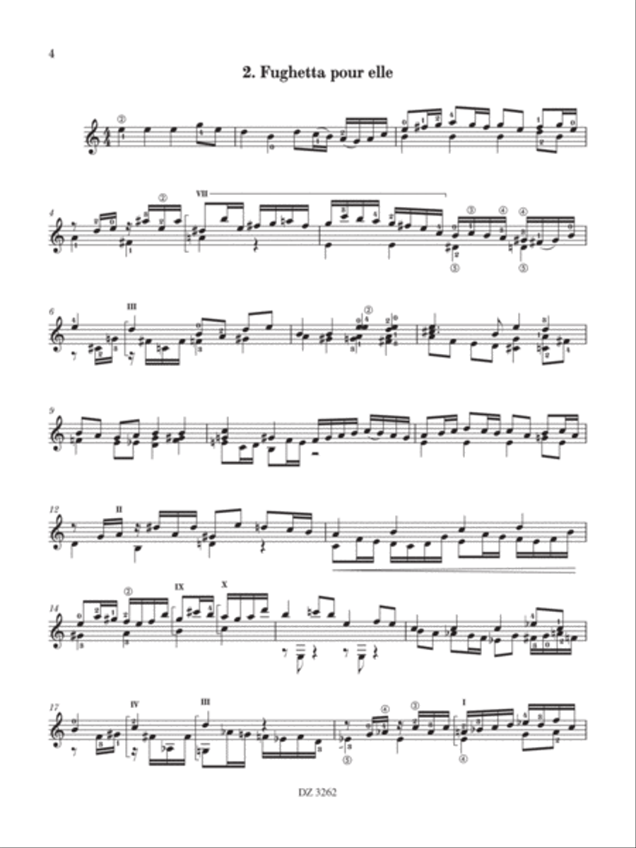 4 Pièces 4 Pièces Classical Guitar scores gallery preview page 4