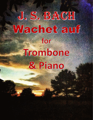 Book cover for Bach: Wachet auf for Trombone & Piano