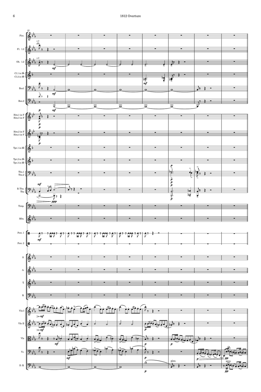 1812 Overture (Chorus Version) Choir scores gallery preview page 6