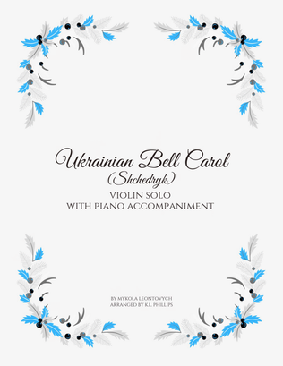 Book cover for Ukrainian Bell Carol (Shchedryk) - Violin Solo with Piano Accompaniment