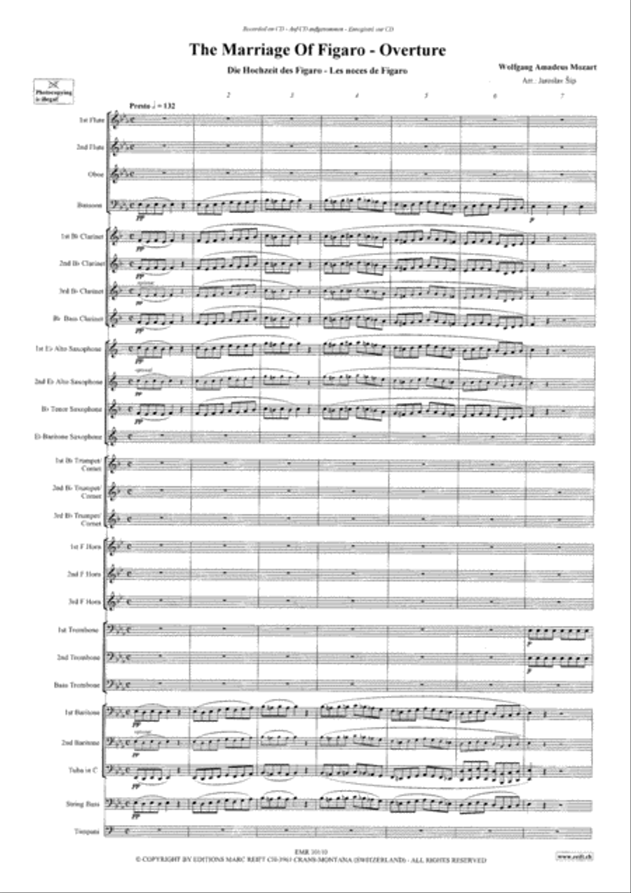 The Marriage Of Figaro Concert Band scores gallery preview page 4