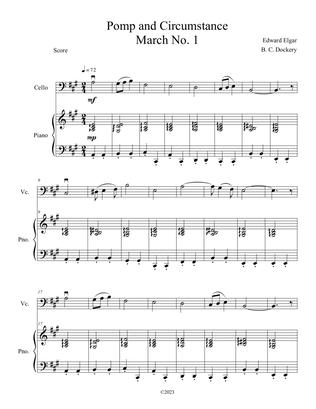 Pomp and Circumstance (Cello Solo with Piano Accompaniment)