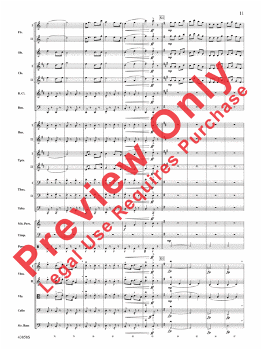 A Northumbrian Folk Song Suite Full Orchestra scores gallery preview page 12