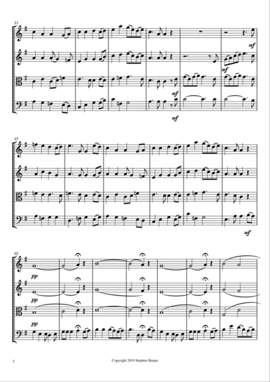 The Parting Glass String Quartet scores gallery preview page 2