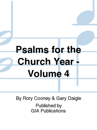 Book cover for Psalms for the Church Year - Volume 4