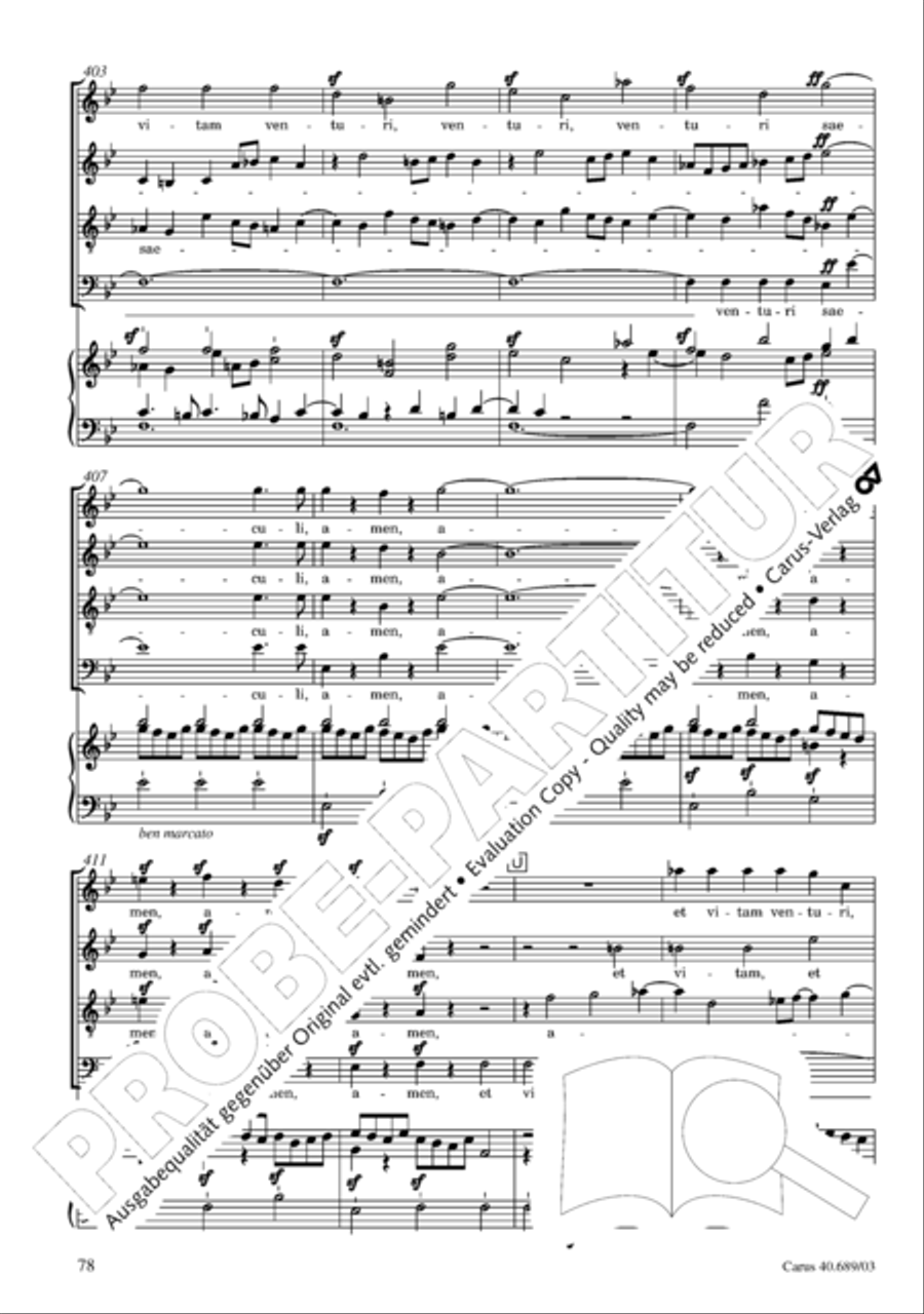 Missa solemnis Missa solemnis 4-Part scores gallery preview page 79
