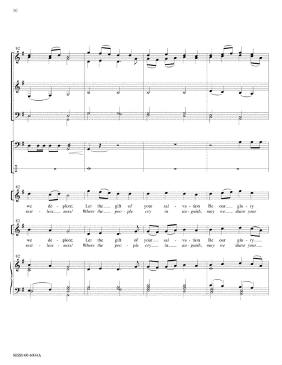 God of Grace and God of Glory God of Tempest, God of Whirlwind (Full Score) Choir scores gallery preview page 7