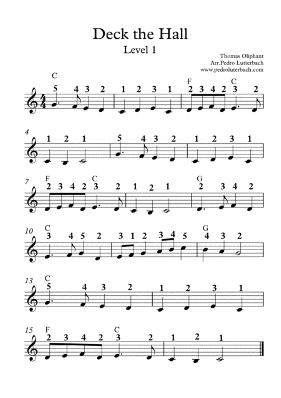 Deck the Hall Small Ensemble scores gallery preview page 1