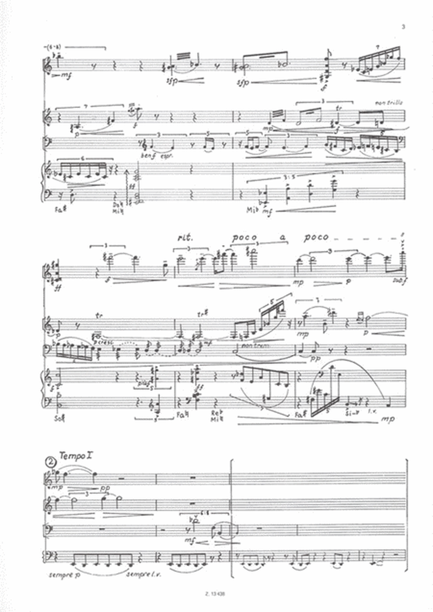 Affetti für Violine, Klarinette, Violoncello and