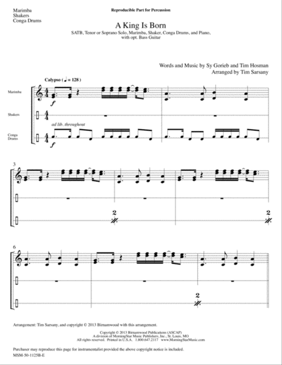 A King Is Born Choir scores gallery preview page 4