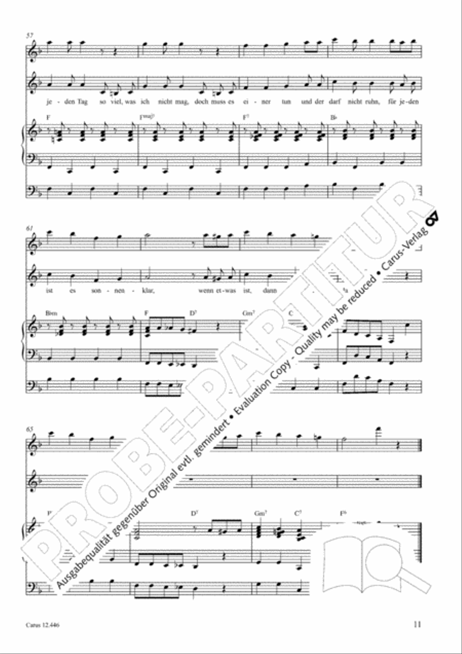 Die Freude dieser Zeit Children's Choir scores gallery preview page 12