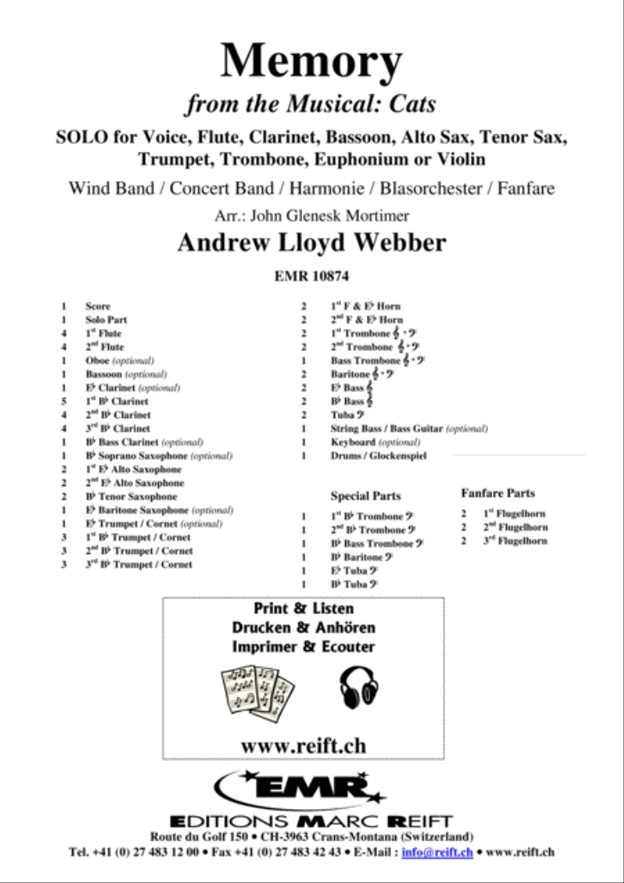 Memory Concert Band scores gallery preview page 2