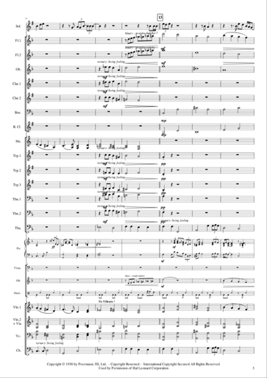 Georgia On My Mind Georgia On My Mind Full Orchestra scores gallery preview page 6