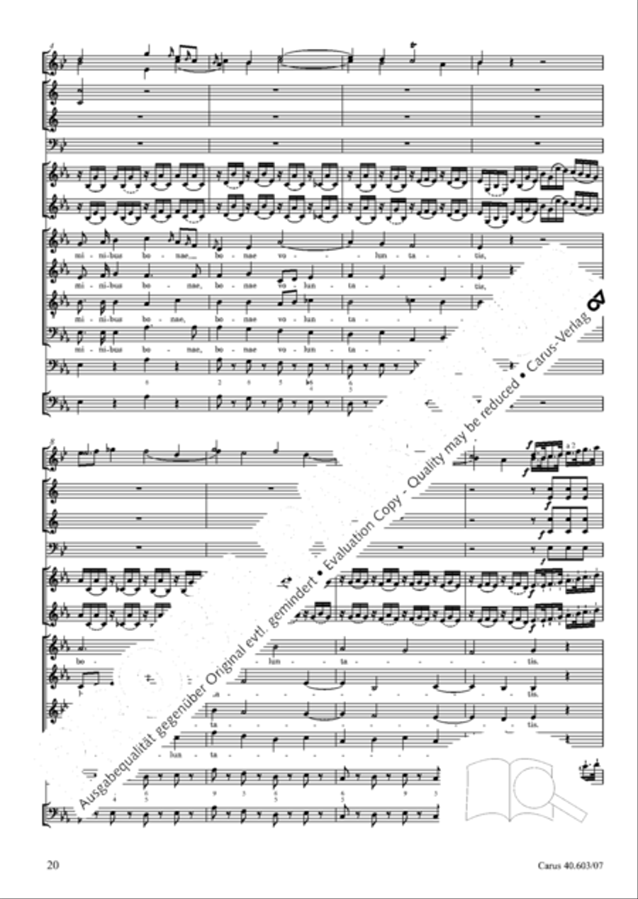 Grosse Orgelsolomesse in Es 4-Part scores gallery preview page 33