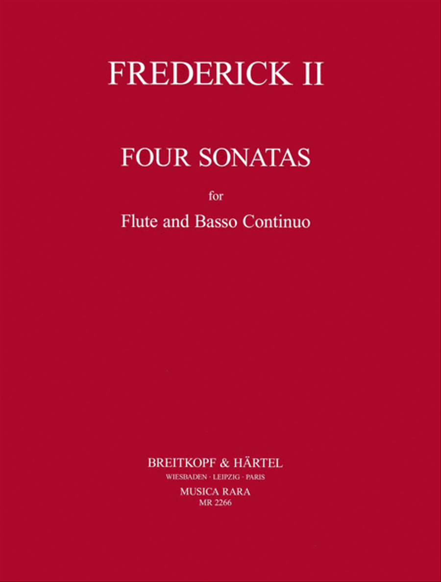 4 Sonatas Flute Solo scores gallery preview page 1
