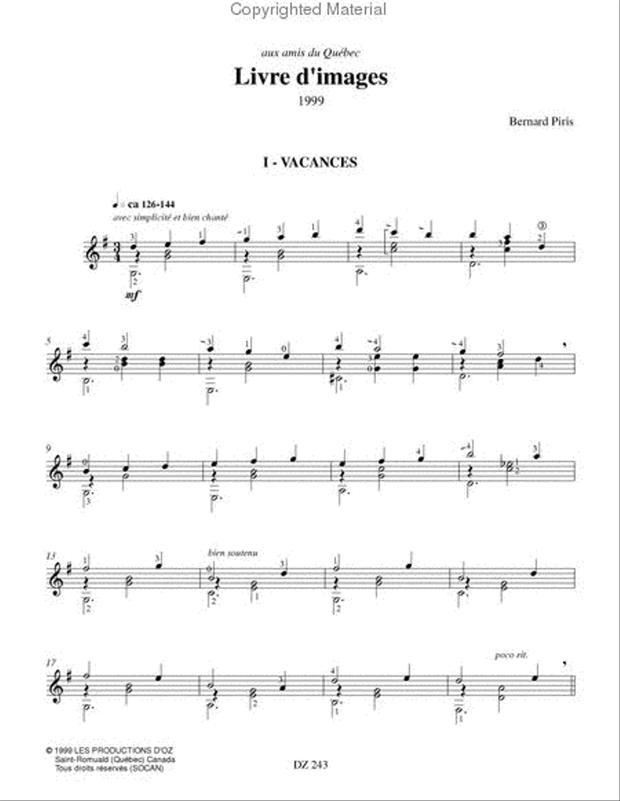 Livre d'images Classical Guitar scores gallery preview page 2