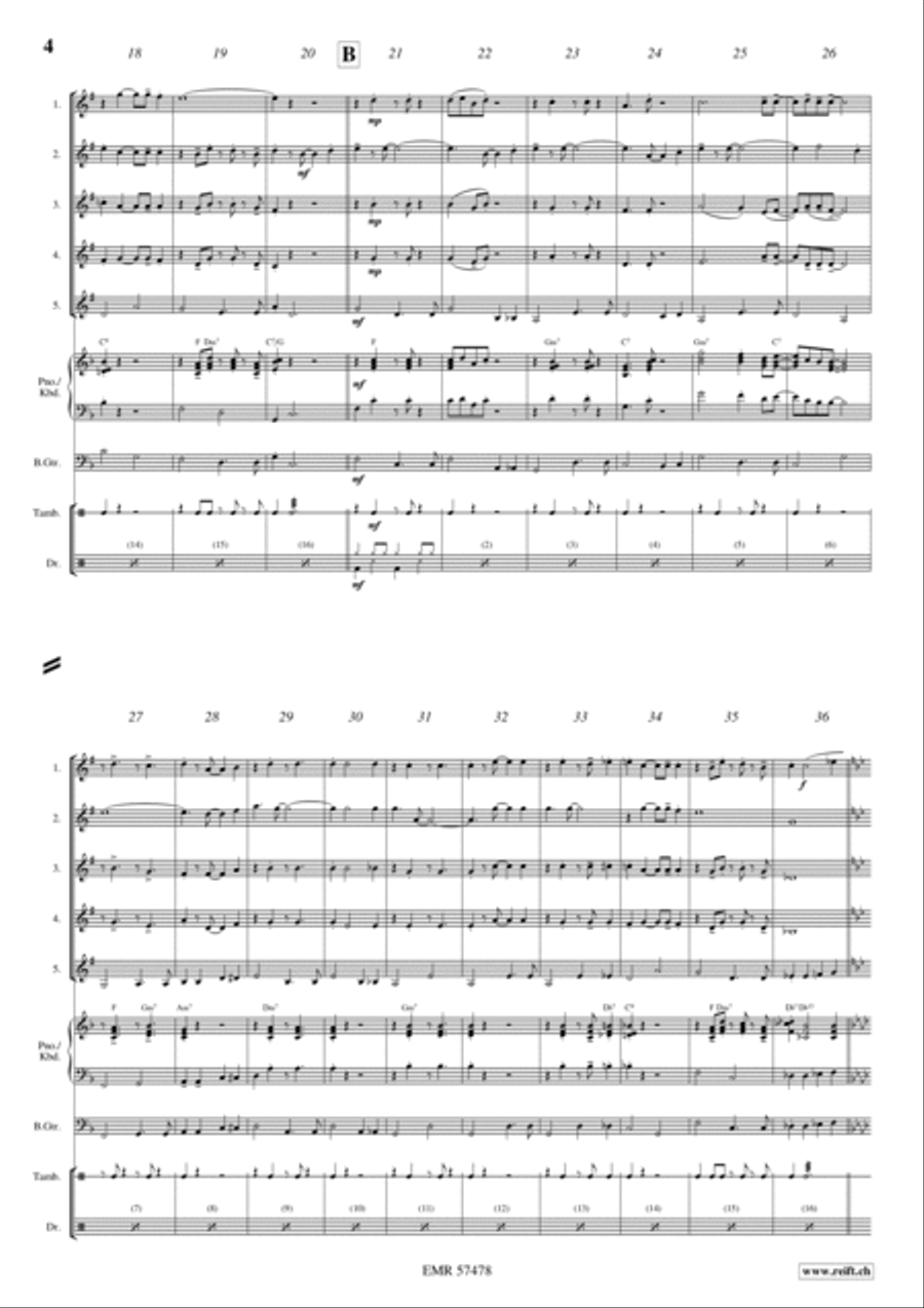 Mack The Knife Clarinet Quintet scores gallery preview page 4