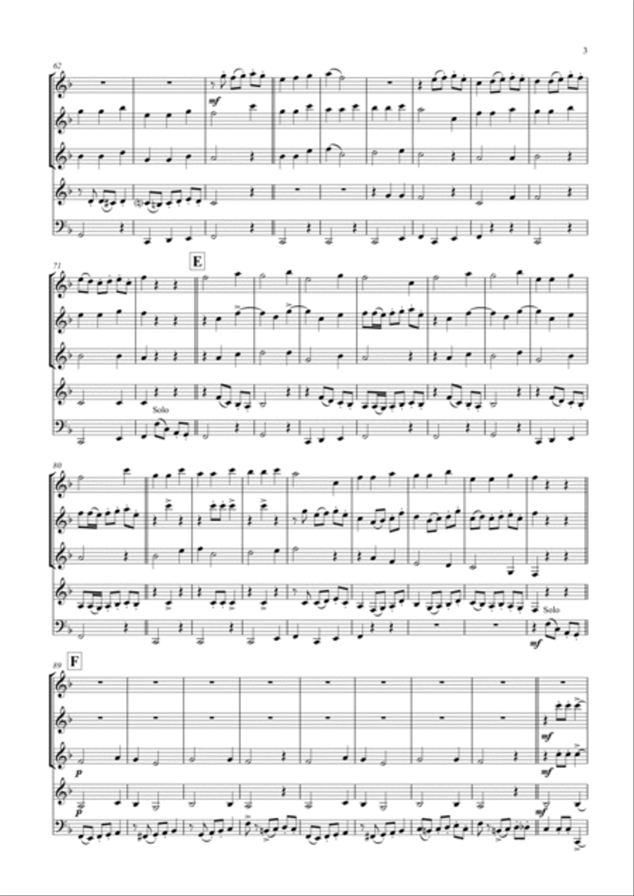 Spring Songs - Frühlingslieder - Part 1 - German Folk Songs - Wind Quintet Spring Songs - Frühlingslieder - Part 1 - German Folk Songs - Wind Quintet Woodwind Quintet scores gallery preview page 3