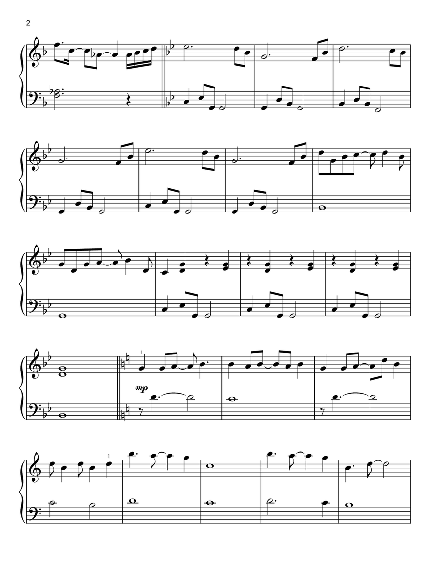 Chirp (from Minecraft) Easy Piano scores gallery preview page 2