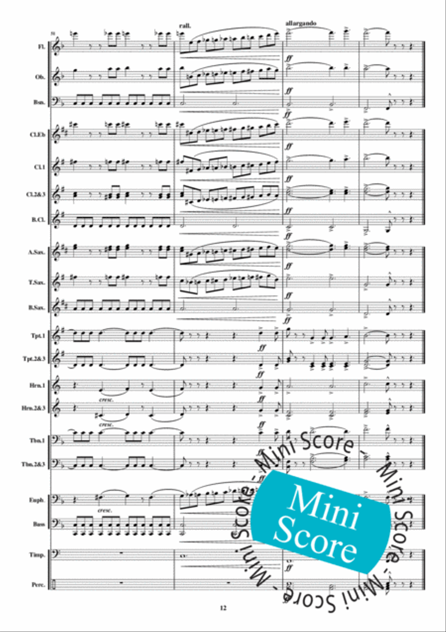 Regina Coeli Concert Band scores gallery preview page 18