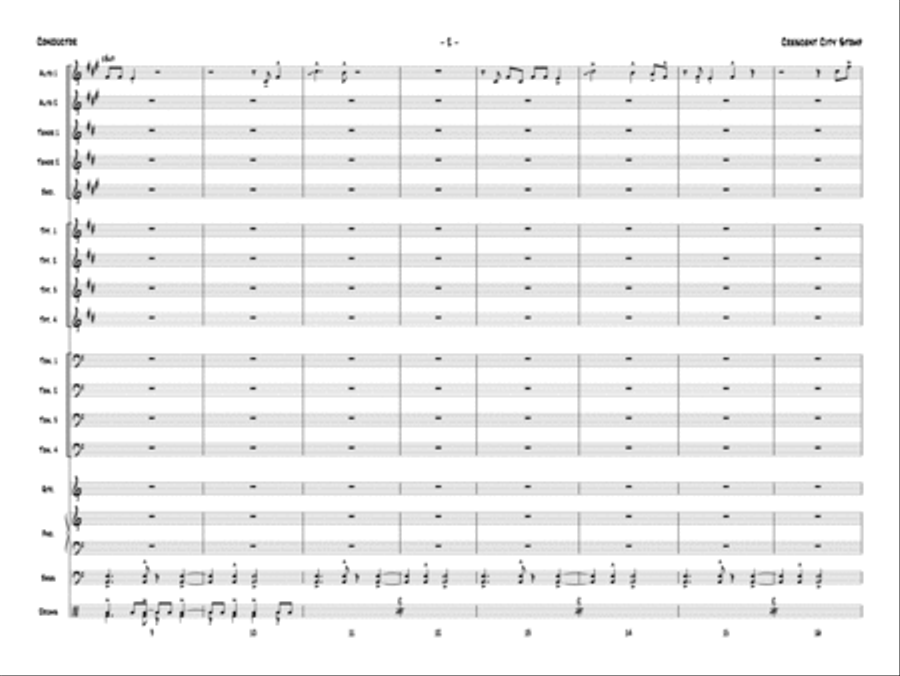 Crescent City Stomp Jazz Ensemble scores gallery preview page 3