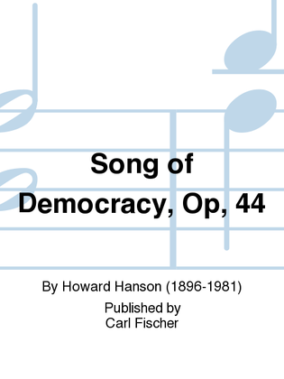 Book cover for Song of Democracy