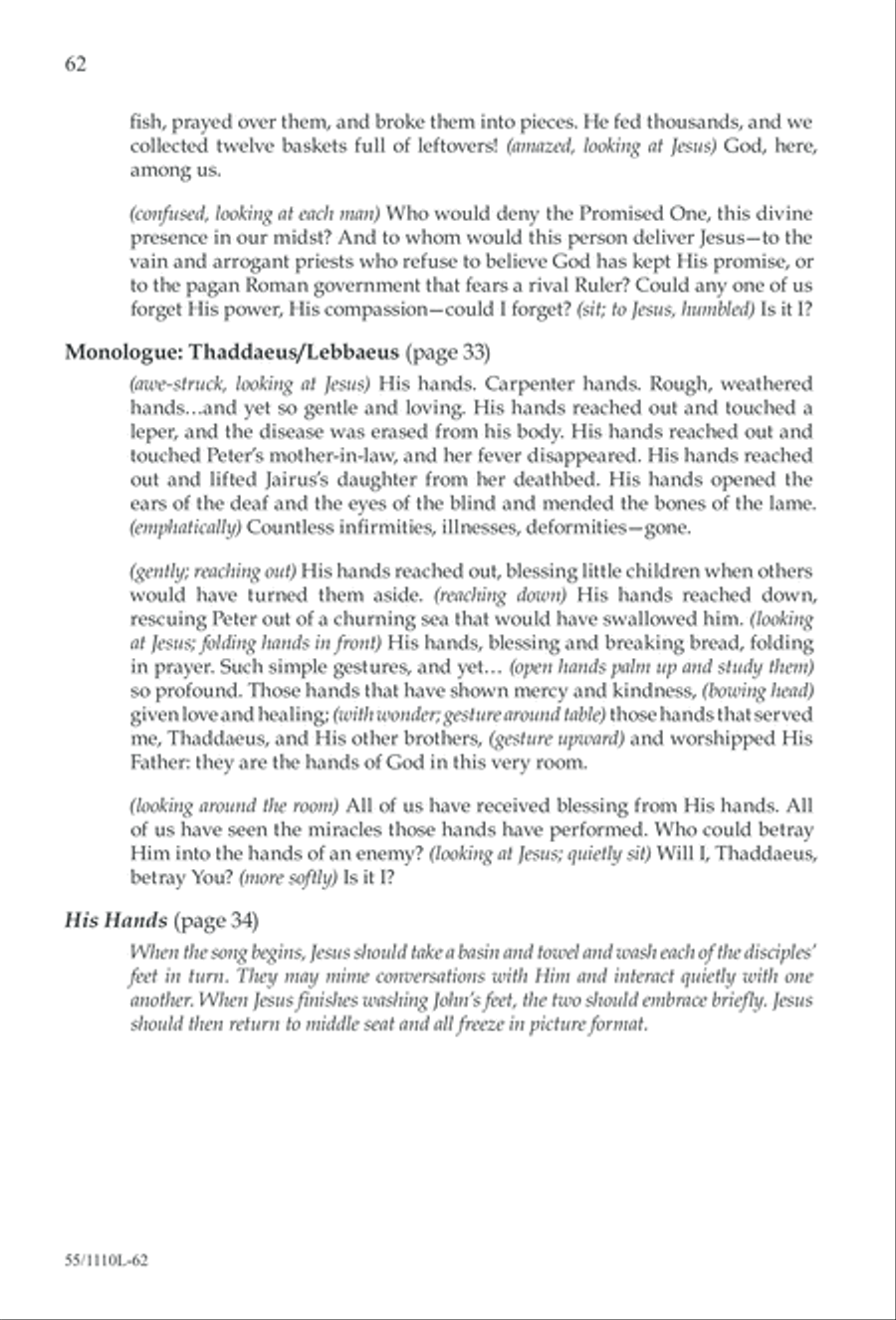 The Living Last Supper 4-Part scores gallery preview page 63