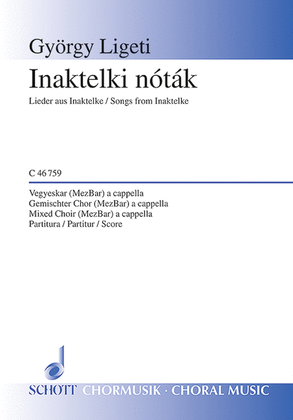 Book cover for Inaktelki nóták