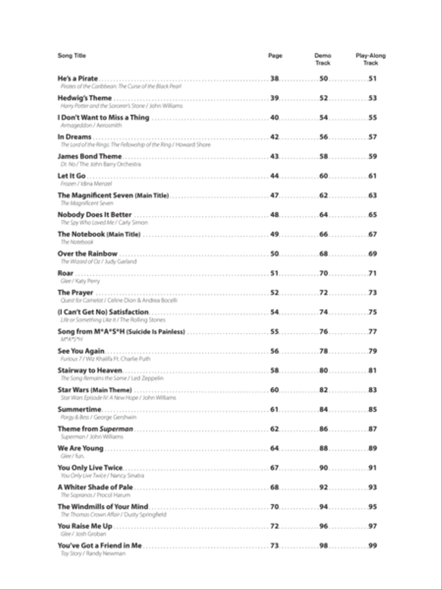 Top Hits from TV, Movies & Musicals Instrumental Solos Clarinet Solo scores gallery preview page 3
