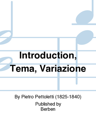 Introduction, Tema, Variazione