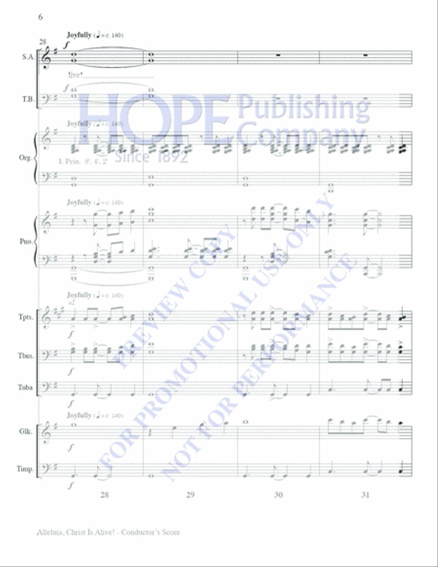 Alleluia, Christ Is Alive! Choir scores gallery preview page 8