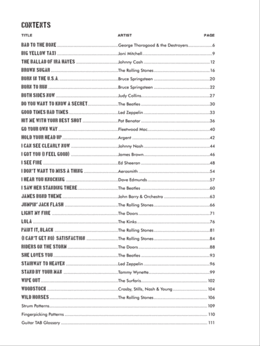 Guitars for Vets---Official Songbook Electric Guitar scores gallery preview page 3