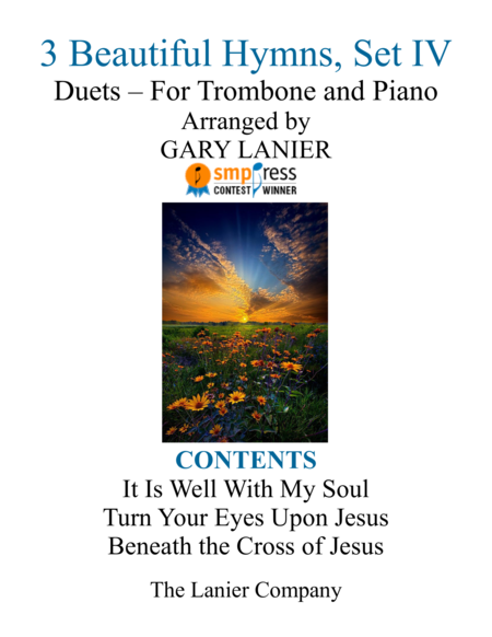 Gary Lanier: 3 BEAUTIFUL HYMNS, Set IV (Duets for Trombone & Piano) image number null