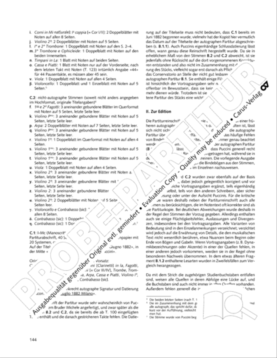 Edizione Nazionale delle Opere di Giacomo Puccini. II. Instrumental music; 1. Works for orchestra (vol. II/1) Score scores gallery preview page 191