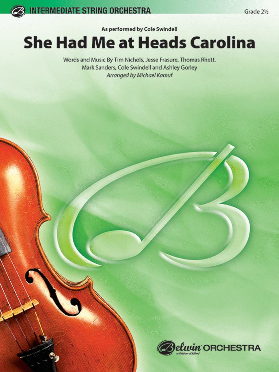 She Had Me at Heads Carolina String Orchestra scores gallery preview page 1