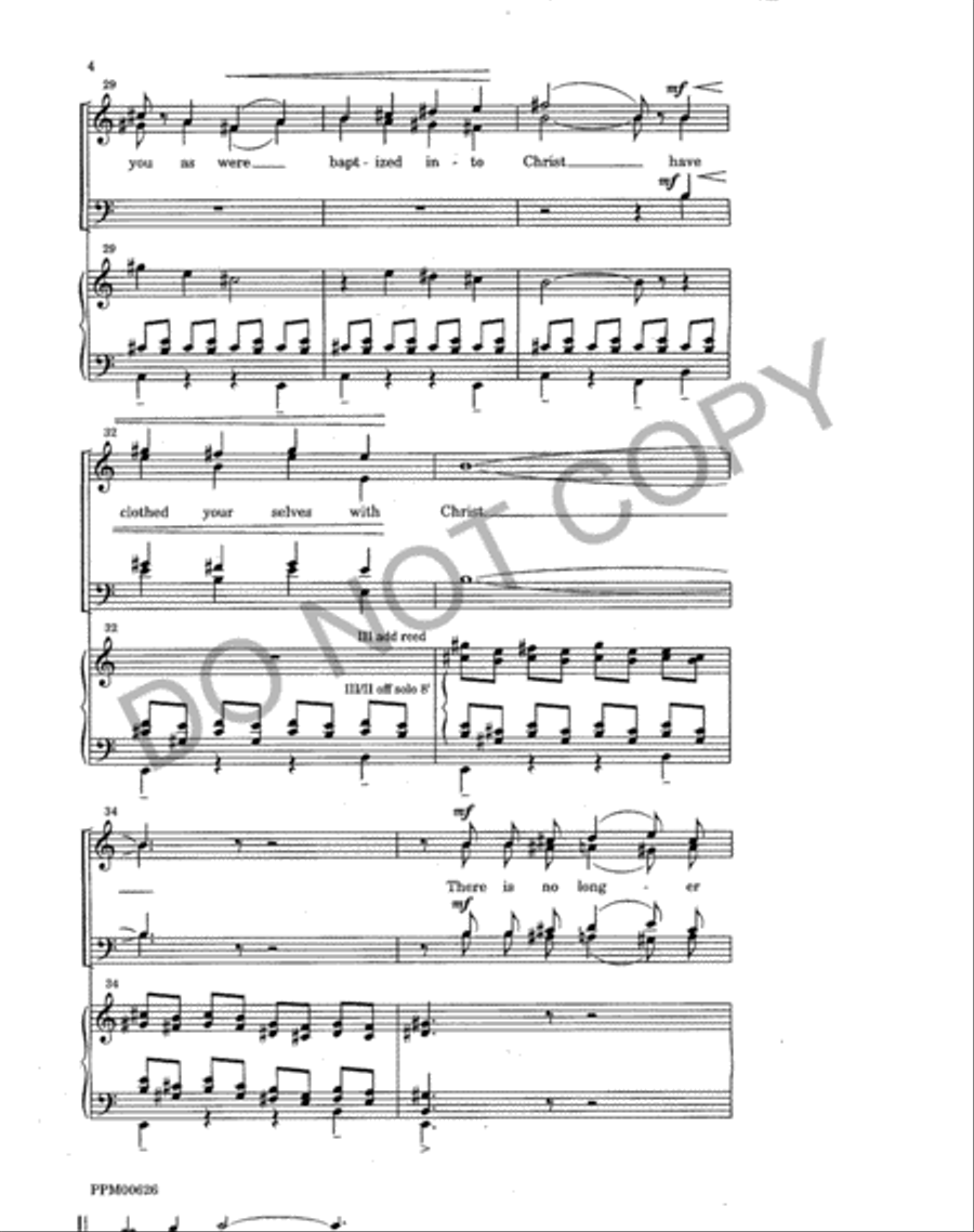 You Are One in Christ Jesus 4-Part scores gallery preview page 5