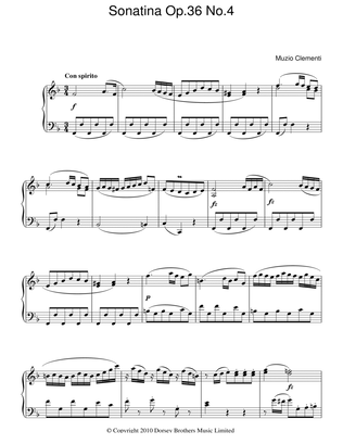 Sonatina Op. 36, No. 4