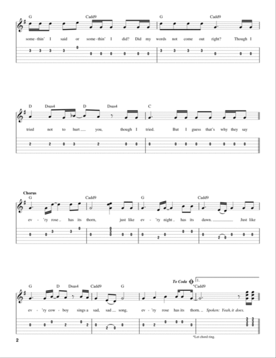 Every Rose Has Its Thorn Acoustic Guitar scores gallery preview page 2