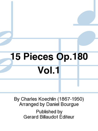 Book cover for 15 Pieces Op. 180 Vol. 1